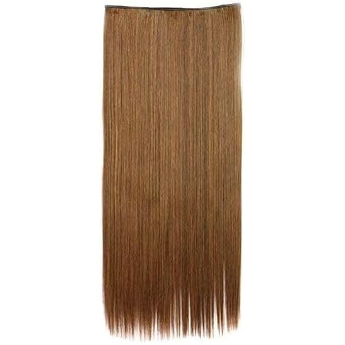 DILLARDS Extension Long Straight Copper Hair Synthetic Fiber Heat Fiber Wig - Image 3